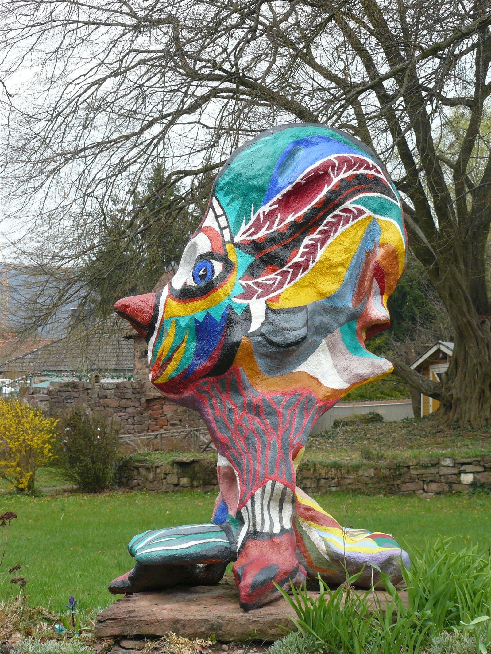 Skulptur: Paradiesvogel