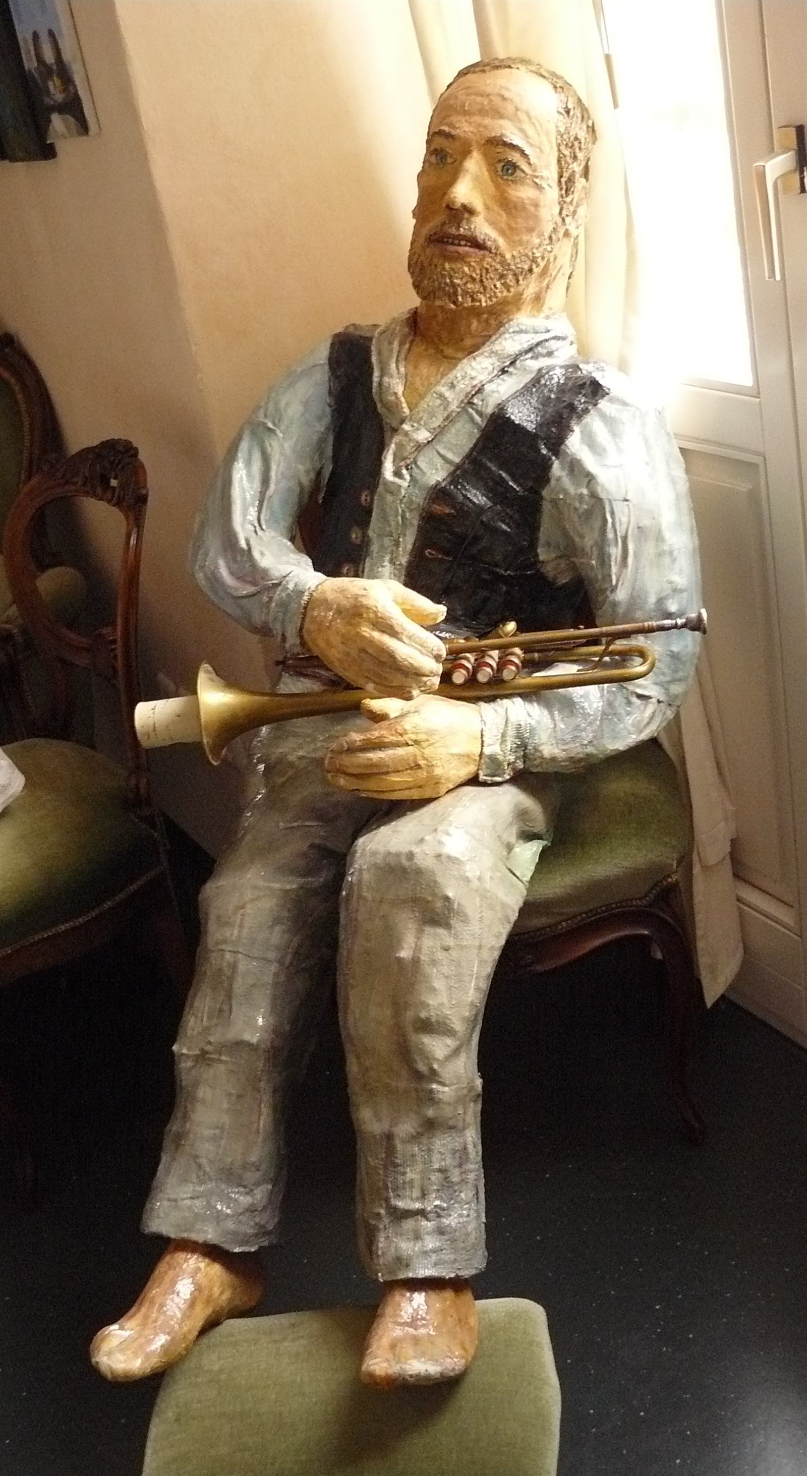 Skulptur: Trompeter sinnend